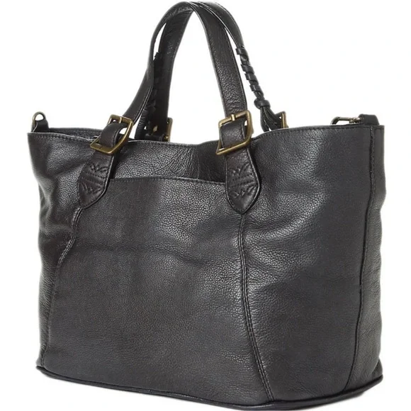 🔥❤️Caelan Frye black leather satchel! 🔥❤️ Frye purse crossbody bag - Picture 2 of 9